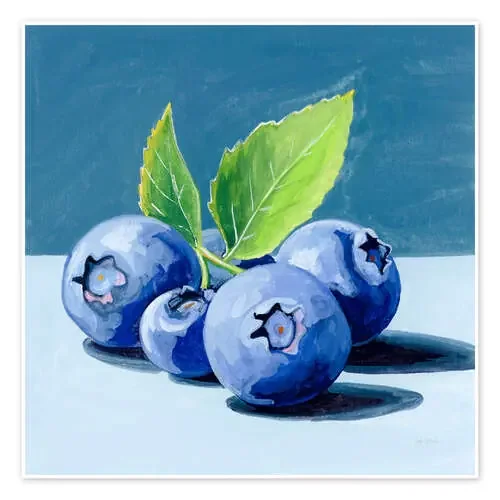 Blue stands for blueberries de Kate Jarvick Birch Wild Apple Graphics