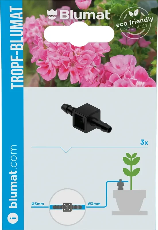 Blumat Mini Conector, 3 Unidades