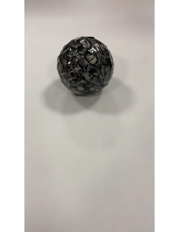 Bola decorativa nácar negro pequeña 6 cm