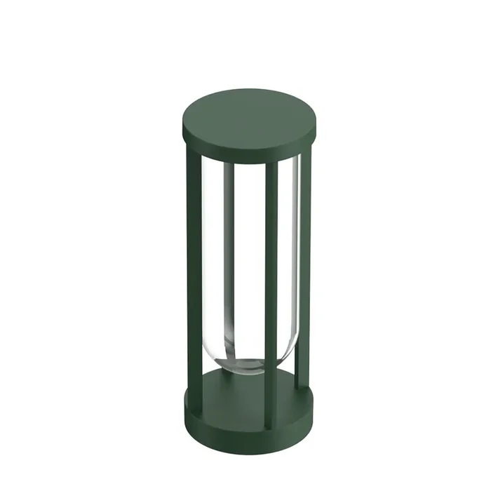 Bolardo FLOS In Vitro 1, 2.700 K, 40 cm verde oscuro