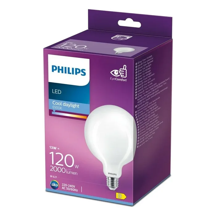 Bombilla LED Philips E27 13 W 2000 Lm (12,4 x 17,7 cm) (6500 K)