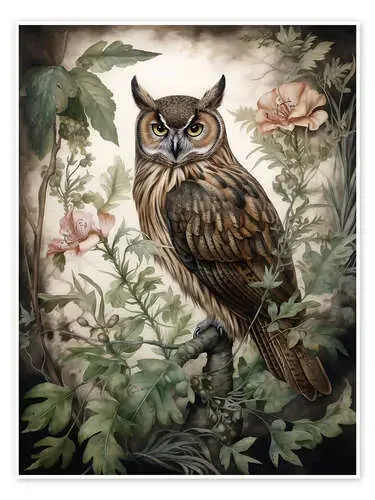 Botanical Owl de Olga Telnova