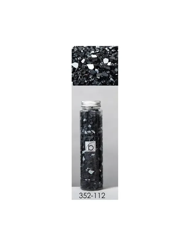 Bote 600gr cristalitos negros
