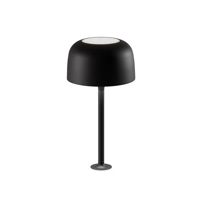 Bover lámpara de mesa LED Bol, negro mate, altura 33 cm