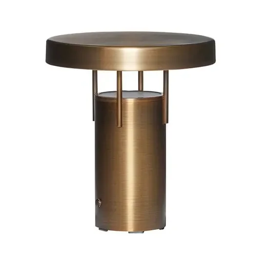BringMe Mini LED Portable Lámpara de Sobremesa Dim. Marrón Latón – Hübsch