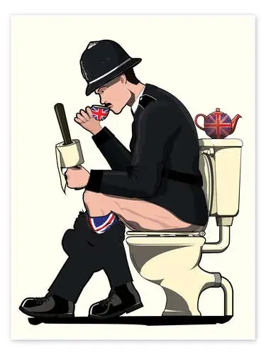 British Policeman on the Toilet de Wyatt9