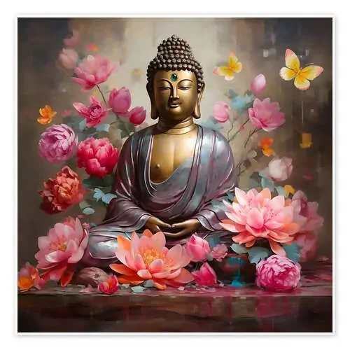 Buddha Face Lotus II de Mark Ashkenazi