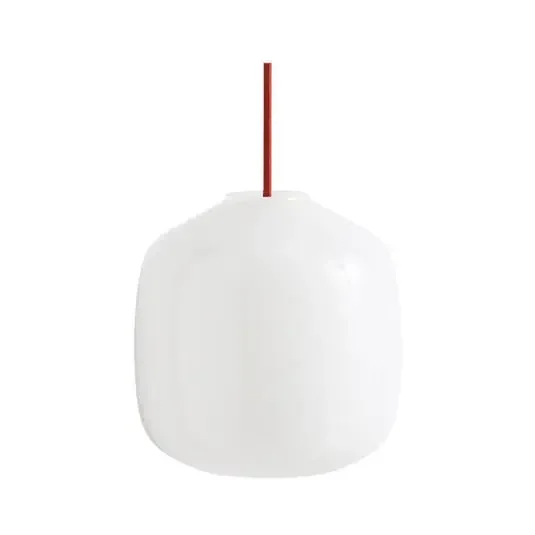 Buoy Glass 200 Lámpara Colgante Opal/Rusty Red – Hay