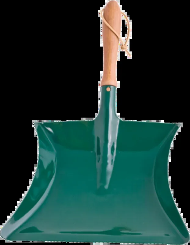 Bürstenhaus Redecker Recogedor, Recogedor Bürstenhaus Redecker, robusto, metal lacado verde musgo, haya teñida, 42cm, 1 Ud.