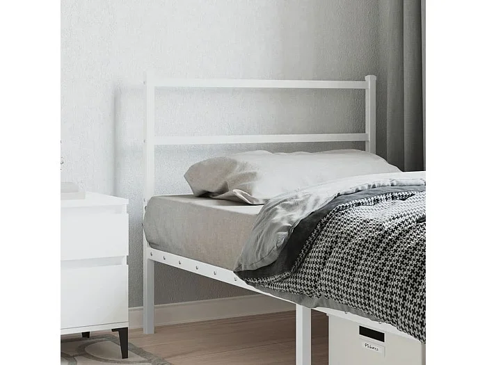 Cabecero de metal blanco 107 cm