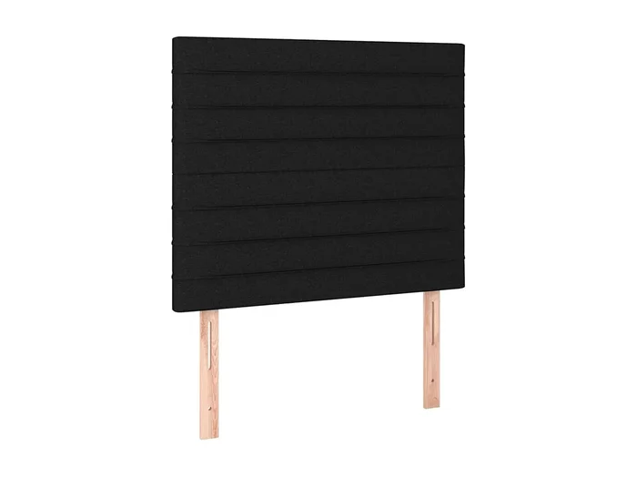 Cabeceros 2 unidades de tela negro 90x5x78/88 cm ES23147