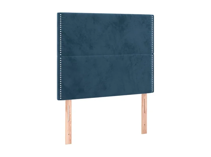 Cabeceros 2 unidades de terciopelo azul oscuro 90x5x78/88 cm ES71729