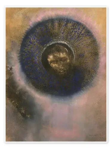 Cabeza dentro de una aureola de Odilon Redon Master Collection
