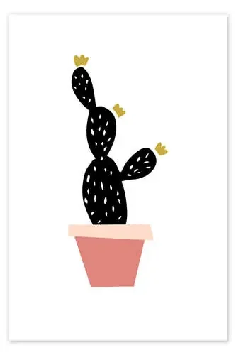 Cactus en un macertero rosa de Marta Munte