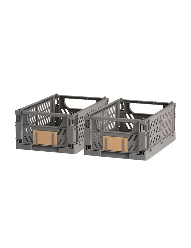 Caja almacenaje plegable 33×24,5x15cm set 2 piezas 5709386723835 81233 EDM