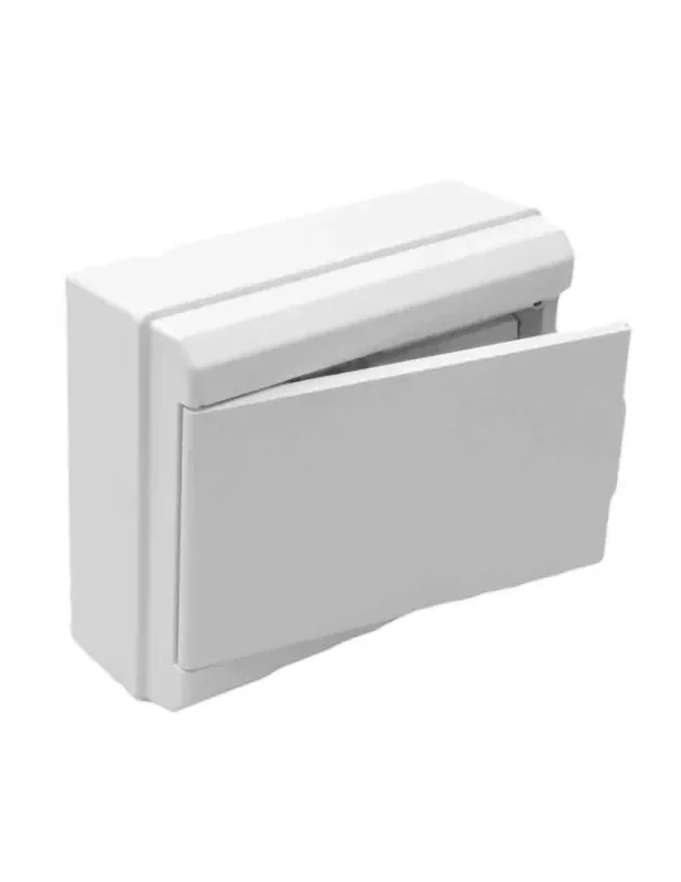 Caja con tapa para distribucion 1 a 4 icp+8 elementos blanco 277x188x55mm solera (retractilado) 697cb 8425998610543 61054 SOLERA