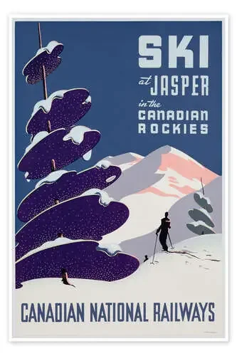 Canadian Ski Resort Jasper de Vintage Ski Collection Bridgeman Images