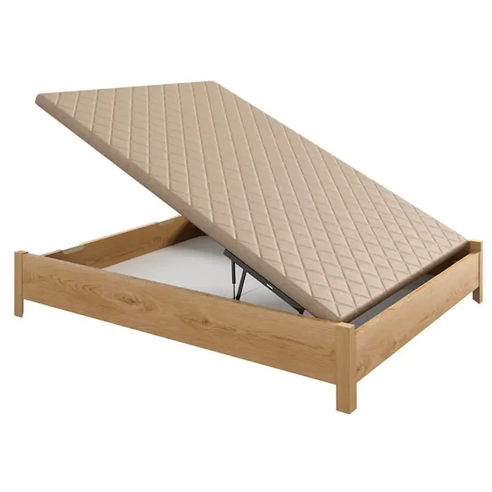 Canapé Abatible Arcón de madera con patas y tirador embutido altura 34 cm