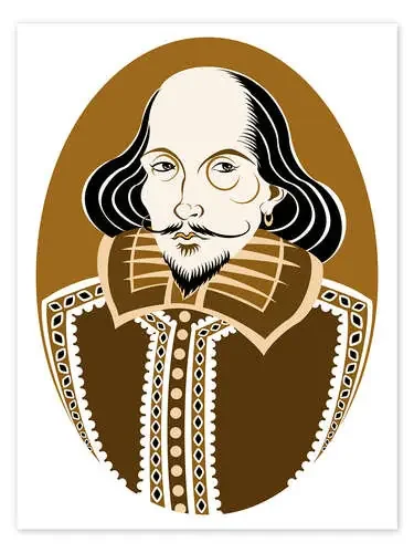 Caricature of William Shakespeare de Neale Osborne Bridgeman Images