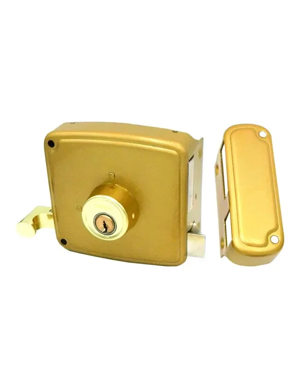 Cerradura sobreponer crs02 izquierda 50 x 100 mm pintado oro 8431488107967 88121 MICEL