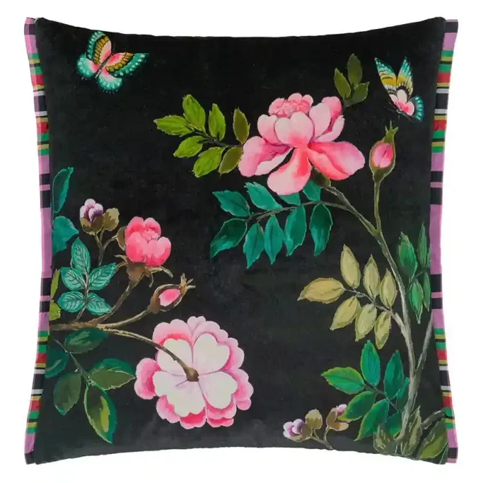 Cojín Porcelana de Chine terciopelo Designers Guild