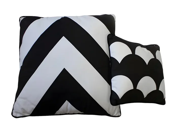 Cojines set de 2 algodón multicolor 30×30/50x50cm