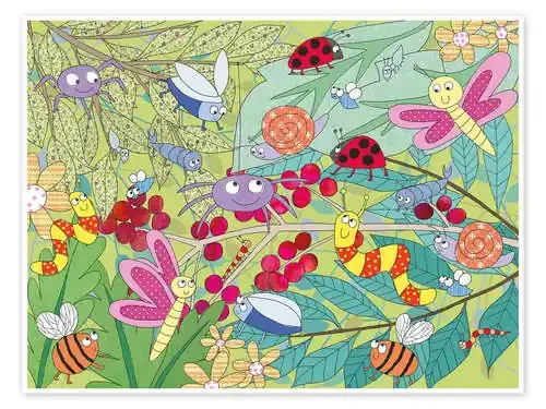 Colorido mundo de insectos de Jannine Rundle Advocate Art