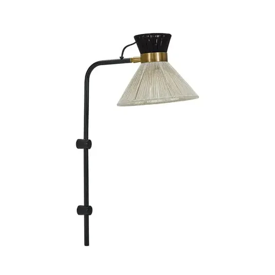 Cord Aplique de Pared Negro – House Doctor