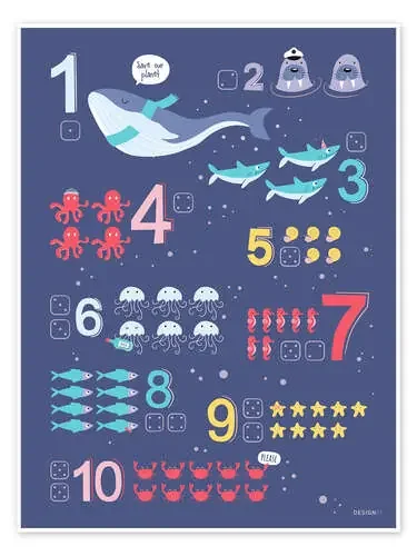Counting numbers with marine animals de Heyduda