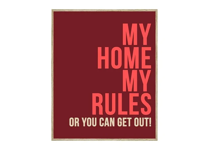 Cuadro deco art MY HOME 40x50cm marca MARCOMUEBLE