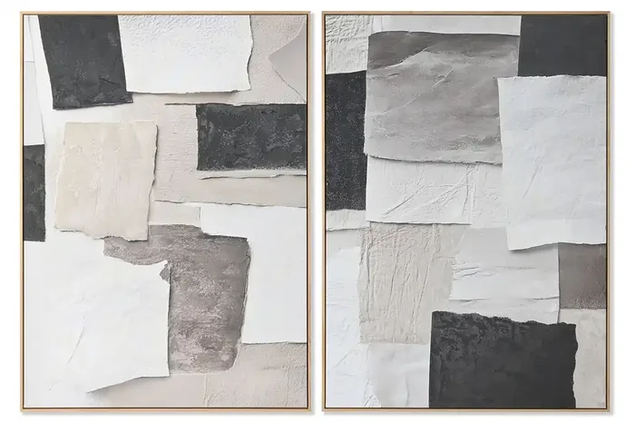 Cuadro Madera 102,6X4,3X142,6 Abstracto 2 Surt.