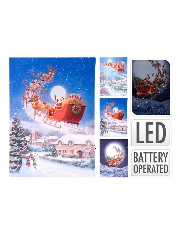 Cuadro navideño infantil led 28x38cm mod. surtidos 8719987936791 72332 EDM