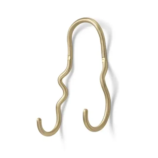 Curvature Colgador de Pared Double Brass – Ferm Living