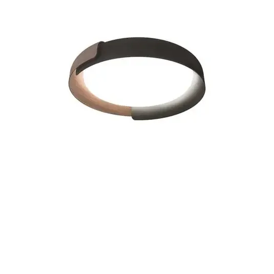Dala Lámpara de Techo 3000K Dark Grey/Wood – KDLN
