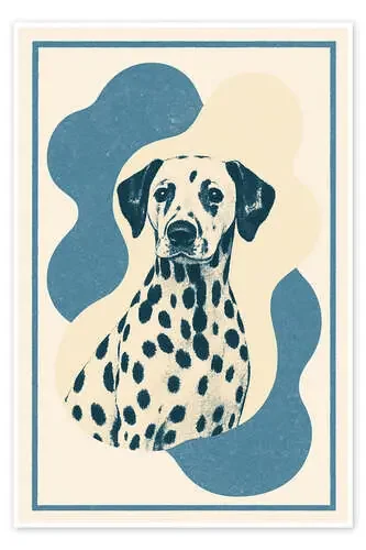 Dalmatian Dog Portrait de Gradient Grooves