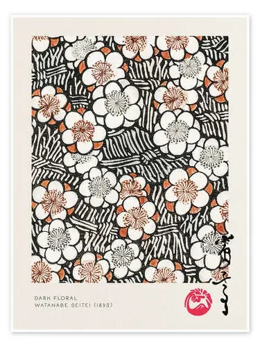 Dark Floral de Watanabe Seitei Exhibition Posters