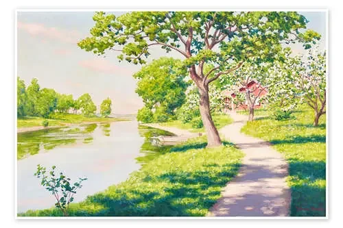 De hoja caduca junto al río de Johan Krouthén Master Collection