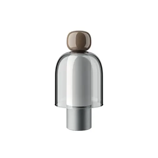 Easy Peasy ToGo Lámpara de Sobremesa Castaño /Gris /Paladio – Lodes