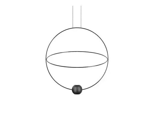 Elara Lámpara Colgante Medium 2700K Black – Lodes