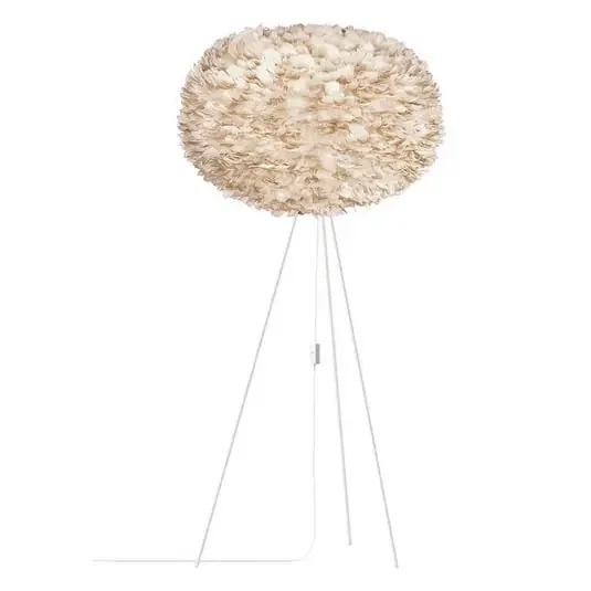 Eos Lámpara de Pie X-Large Claro Marrón/Blanco – UMAGE