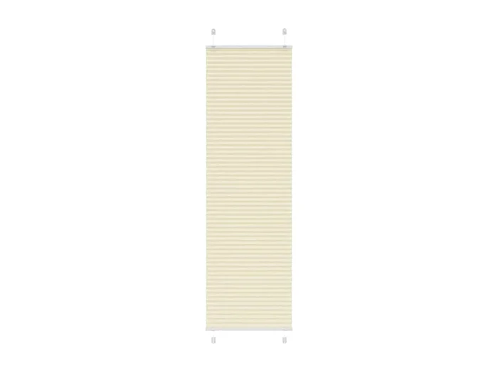 Estor plisado color crema 55×200 cm ancho tela 54,4 cm poliéster