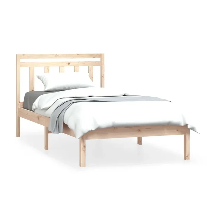 Estructura de cama madera maciza de pino 100×200 cm