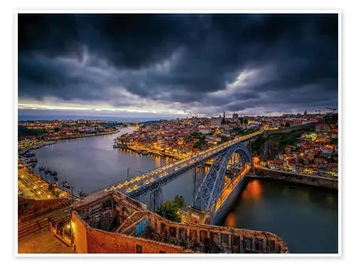 Evening mood – Panorama Porto de Jörg Gamroth