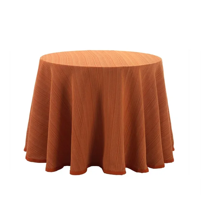 Falda para Mesa Camilla Riby Redonda 60cm Naranja Donegal Collections