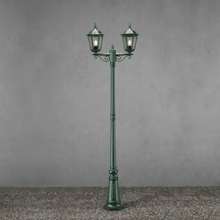 Farola Firenze, 2 luces, verde