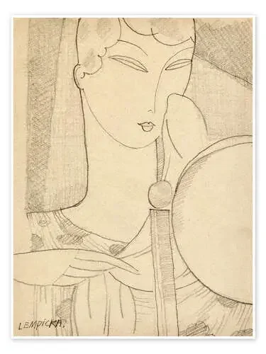Fashion drawing de Tamara de Lempicka