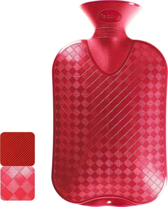Fashy Bolsa de Agua Caliente 2,0 L, Estructurada, Rojo arándano