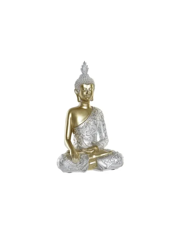 FIGURA RESINA 18X11X28 BUDA DORADO