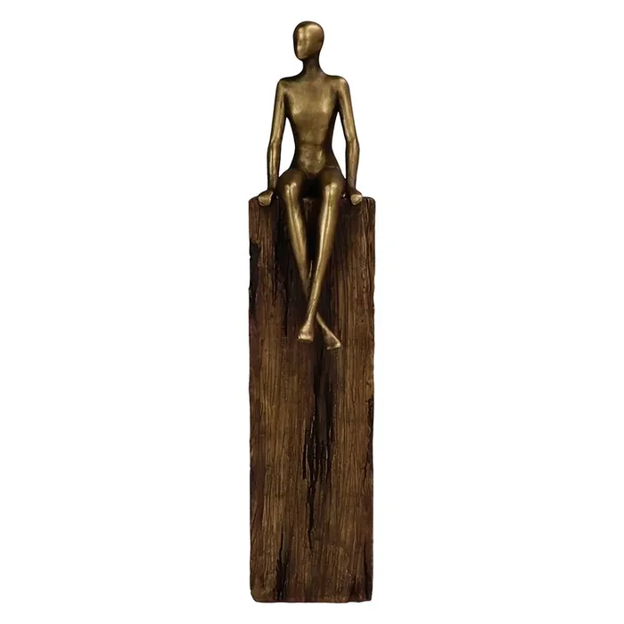 Figura Sentado Pedestal