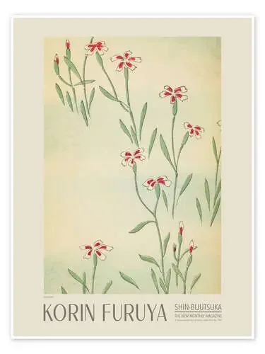 Floral Design 294, Shin-bijutsukai, 1902 de Korin Furuya Exhibition Posters